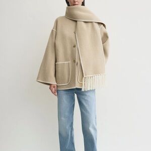 Toteme scarf jacket in harvest